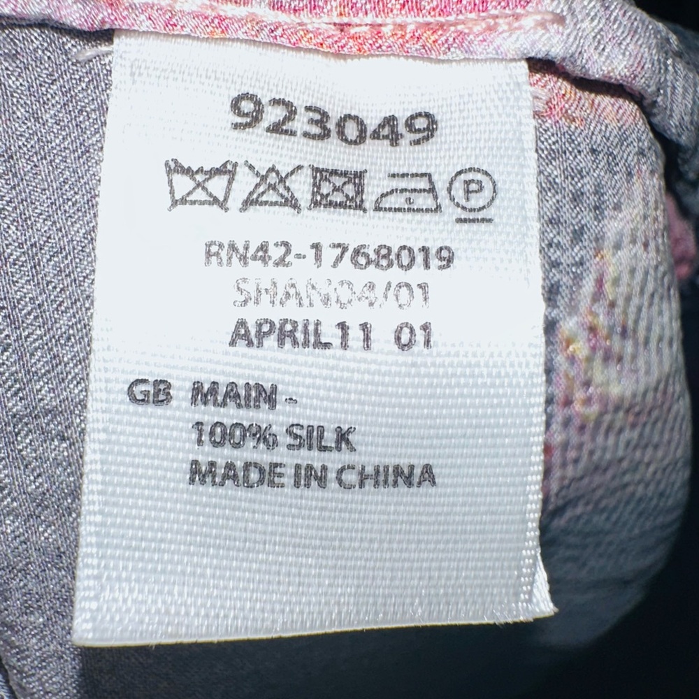 Floral MONSOON Ombre SILK Dress with Pink & white BLOOMS dark gray OMBRE’ mini - Picture 11 of 11